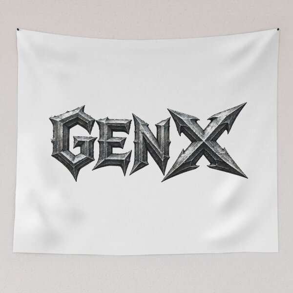 Item preview, Gen X Chrome Gothic Metal Lettering designed and sold by Artmares.