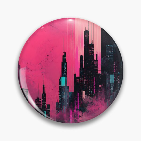Item preview, Neon Nexus Cyberpunk Abstract Cityscape Retro Futuristic Synthwave Graphic designed and sold by dytf79.