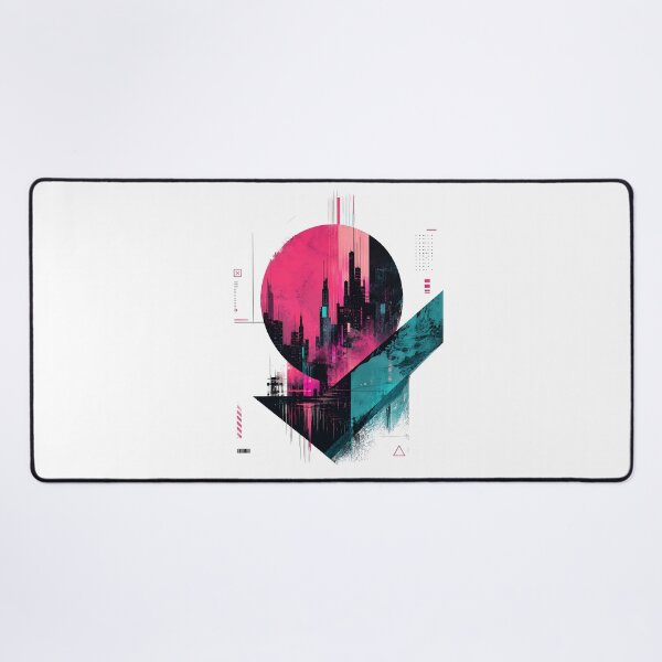 Item preview, Neon Nexus Cyberpunk Abstract Cityscape Retro Futuristic Synthwave Graphic designed and sold by dytf79.