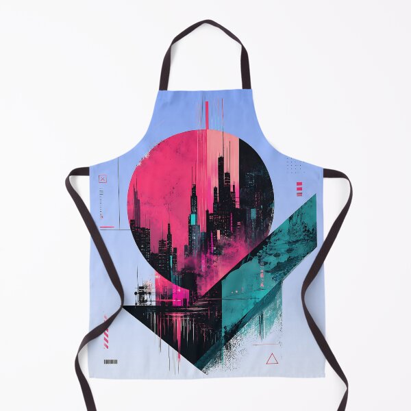 Item preview, Neon Nexus Cyberpunk Abstract Cityscape Retro Futuristic Synthwave Graphic designed and sold by dytf79.