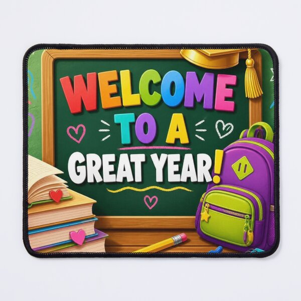 Item preview, Cute Welcome to a Great Year Chalkboard Backpack School Jigsaw Puzzle designed and sold by FestivityFinds.