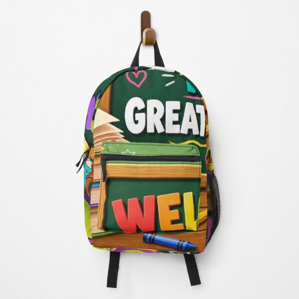 Item preview, Cute Welcome to a Great Year Chalkboard Backpack School Jigsaw Puzzle designed and sold by FestivityFinds.