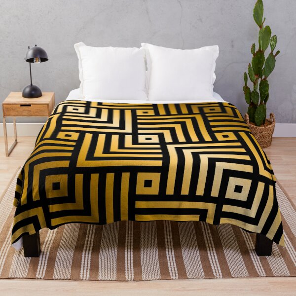 Item preview, Art Deco Gold-Colored And Black Geometric Pattern designed and sold by DEC02.
