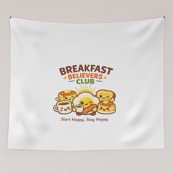 Item preview, Breakfast Believers Club | Cute Kawaii Comfort Food Friends designed and sold by Ripoubsb.