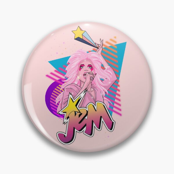 Item preview, Truly Outrageous Jem Retro Pop Portrait designed and sold by RahniNM.
