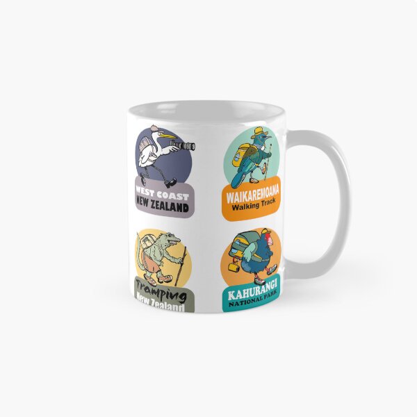 Item preview, New Zealand Great Walks Cartoon Birds Collection designed and sold by Al Benge.