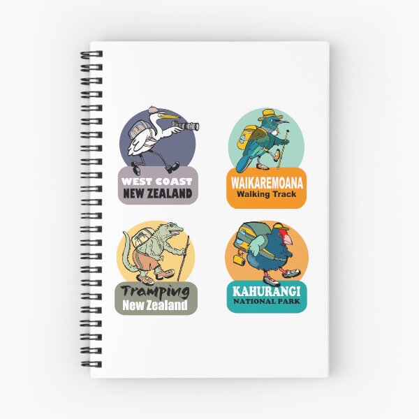 Item preview, New Zealand Great Walks Cartoon Birds Collection designed and sold by Al Benge.
