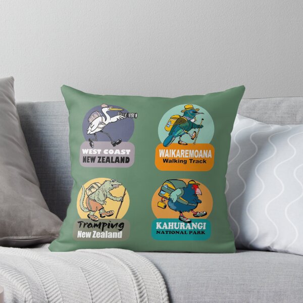 Item preview, New Zealand Great Walks Cartoon Birds Collection designed and sold by Al Benge - NZ & Australian Art.