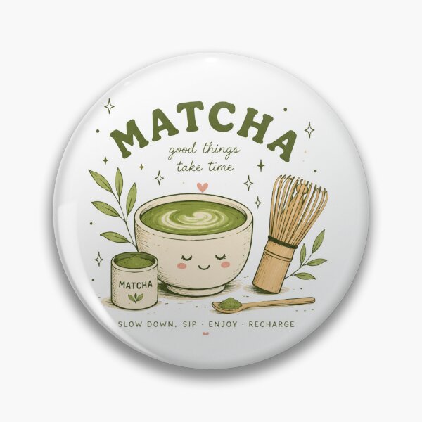 Item preview, Cute Matcha Illustration | Kawaii Green Tea Aesthetic | Cozy Matcha Lover Gift designed and sold by poppet103.