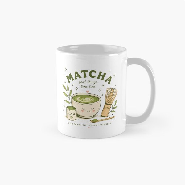 Item preview, Cute Matcha Illustration | Kawaii Green Tea Aesthetic | Cozy Matcha Lover Gift designed and sold by poppet103.