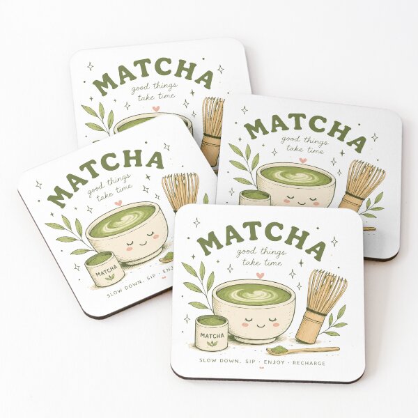Item preview, Cute Matcha Illustration | Kawaii Green Tea Aesthetic | Cozy Matcha Lover Gift designed and sold by poppet103.