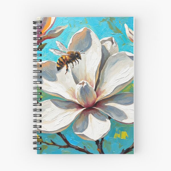 Item preview, Bee Hovering Over a Magnolia Blossom  designed and sold by ahmadclothings.