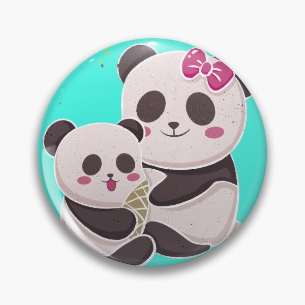 Item preview, Cute Mother And Baby panda Sticker designed and sold by sisterthreein.