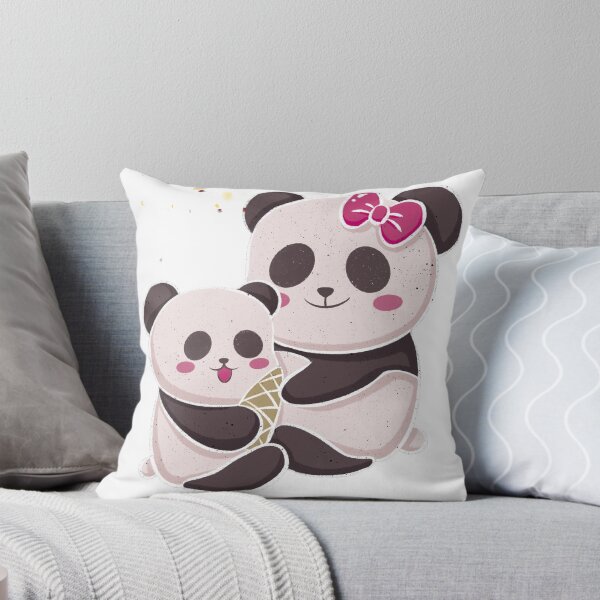 Item preview, Cute Mother And Baby panda Sticker designed and sold by sisterthreein.