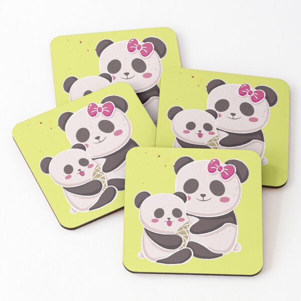 Item preview, Cute Mother And Baby panda Sticker designed and sold by sisterthreein.
