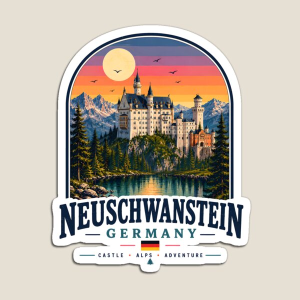 Item preview, Neuschwanstein Castle Vintage Germany designed and sold by TAOptimus .