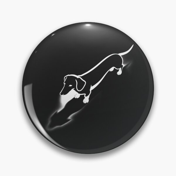 Item preview, Dachshund Spotlight (Sausage Dog Silhouette) designed and sold by Cathedral of Curiosity.