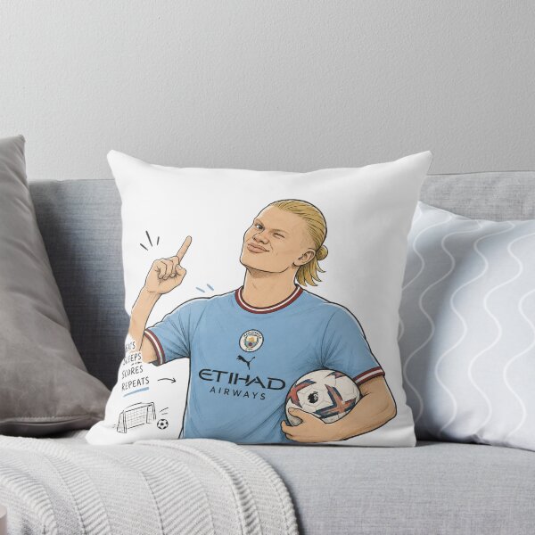 Item preview, Erling Haaland Cartoon Illustration | Goal Machine Football Fan Art | Funny Soccer Sticker | Manchester Inspired Graphic designed and sold by poppet103.