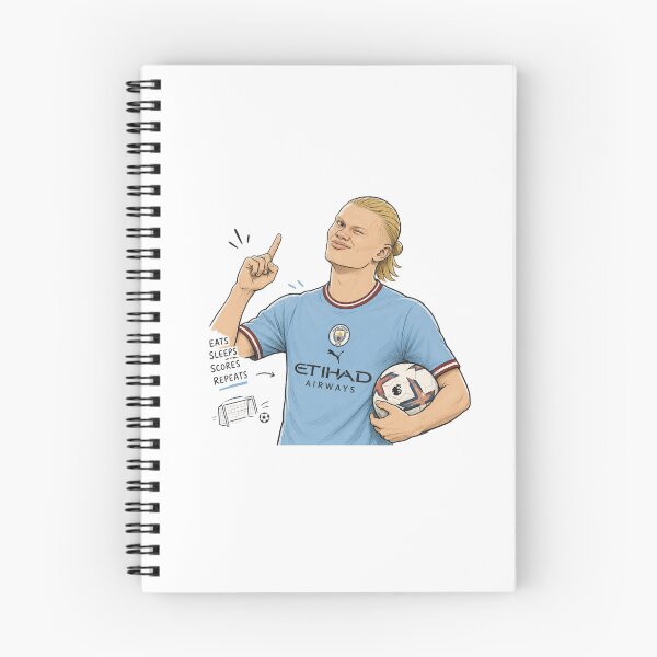 Item preview, Erling Haaland Cartoon Illustration | Goal Machine Football Fan Art | Funny Soccer Sticker | Manchester Inspired Graphic designed and sold by poppet103.