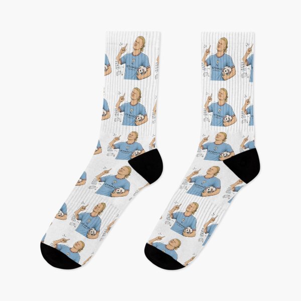 Item preview, Erling Haaland Cartoon Illustration | Goal Machine Football Fan Art | Funny Soccer Sticker | Manchester Inspired Graphic designed and sold by poppet103.