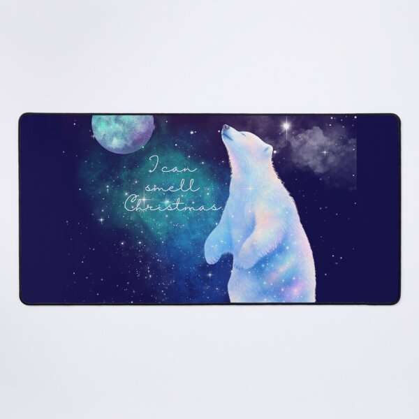 Item preview, I smell Christmas, magical polar bear smelling the air designed and sold by BritishDelights.