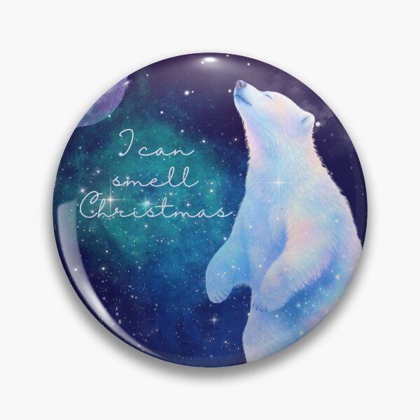 Item preview, I smell Christmas, magical polar bear smelling the air designed and sold by BritishDelights.
