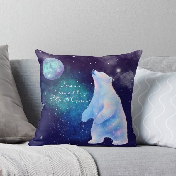 Item preview, I smell Christmas, magical polar bear smelling the air designed and sold by BritishDelights.