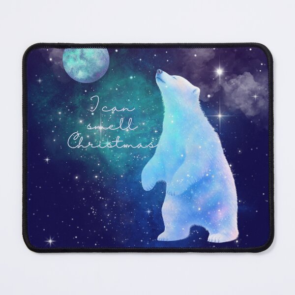 Item preview, I smell Christmas, magical polar bear smelling the air designed and sold by BritishDelights.