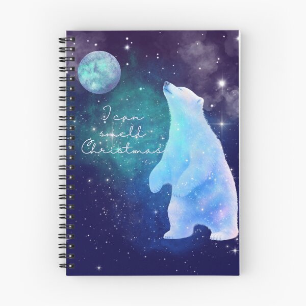 Item preview, I smell Christmas, magical polar bear smelling the air designed and sold by BritishDelights.
