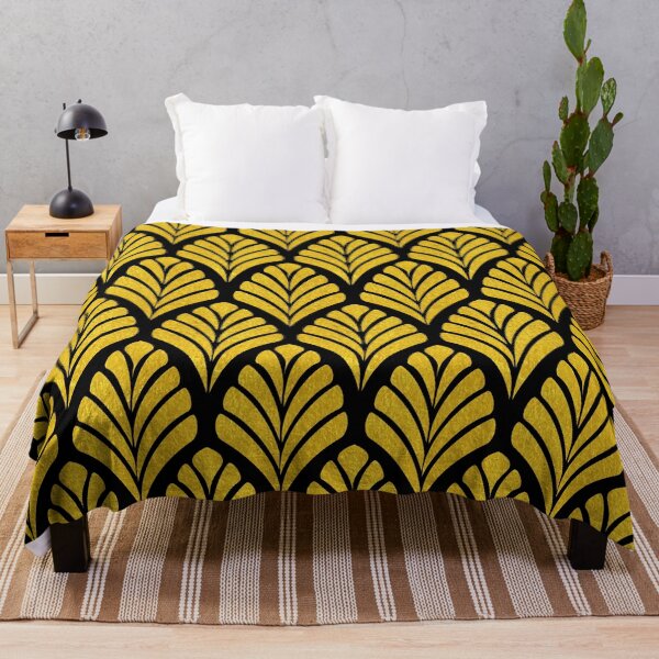 Item preview, "Tangiers" Luxurious Black and Golden Art Deco Pattern designed and sold by DEC02.