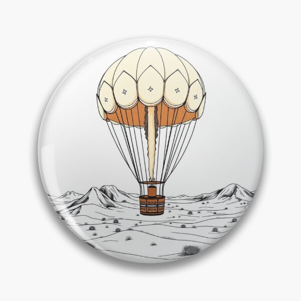 Item preview, A Jellyfish-Shaped Hot Air Balloon Floating Above  designed and sold by QuirkThreadsCo.