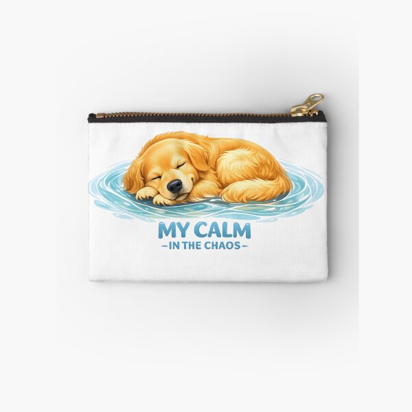 Item preview, My Calm in the Chaos – Sleeping Golden Retriever Puppy Design, Calming Dog Lover Gift designed and sold by Sahil Randhawa.