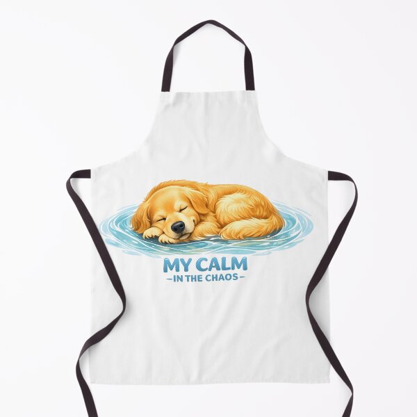 Item preview, My Calm in the Chaos – Sleeping Golden Retriever Puppy Design, Calming Dog Lover Gift designed and sold by Sahil Randhawa.