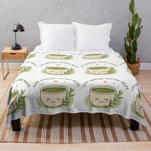 Item preview, Cute Matcha Illustration | Kawaii Green Tea Aesthetic | Cozy Matcha Lover Gift designed and sold by poppet103.