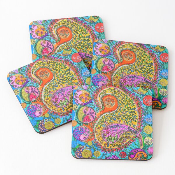 Item preview, Blooming Spiral Garden Mandala designed and sold by Selena.m.studio.