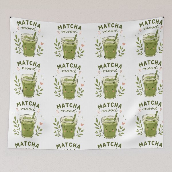 Item preview, Matcha Mood | Kawaii Green Tea Aesthetic | Cozy Matcha Lover Gift designed and sold by poppet103.