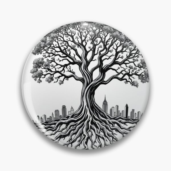 Item preview, A Tree With Roots That Resemble A Sprawling City A designed and sold by QuirkThreadsCo.