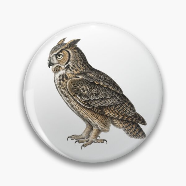 Item preview, Great Eagle Owl / Vintage designed and sold by Chaoscience.