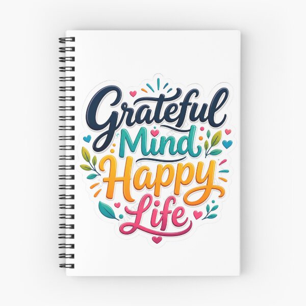 Item preview, Grateful Mind Happy Life designed and sold by MR4me.
