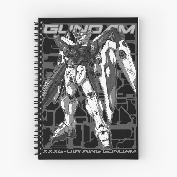Item preview, black white full colour ink XXXG-01W Wing Gundam zero ILLUSTRATION HD DIGITAL  designed and sold by sabartgunpla.