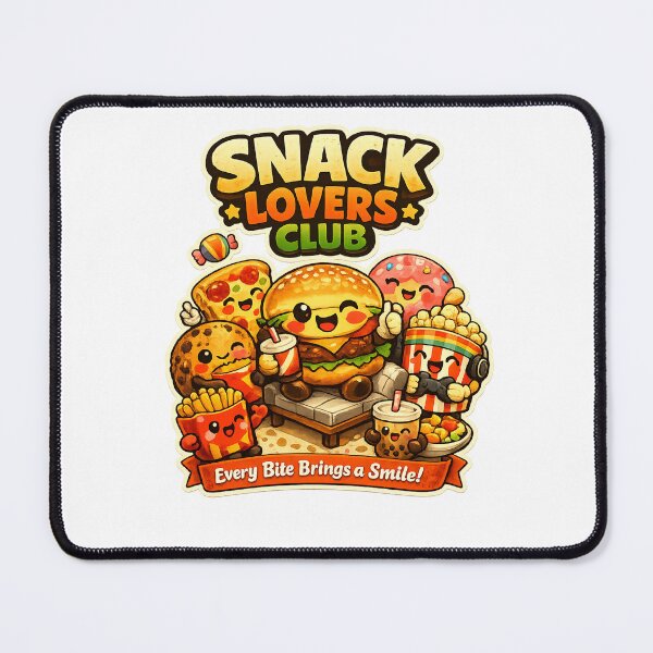 Item preview, Snack Lovers Club | Cute Kawaii Comfort Food Friends designed and sold by Ripoubsb.