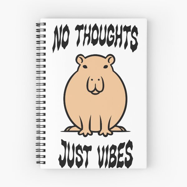 Item preview, No Thoughts Just Vibes Funny Capybara Graphic designed and sold by VibeVaultWear.