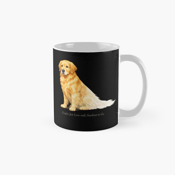 Item preview, Grief Is Just Love With Nowhere to Go – Golden Retriever Memorial Art, Pet Loss Sympathy Gift designed and sold by Sahil Randhawa.