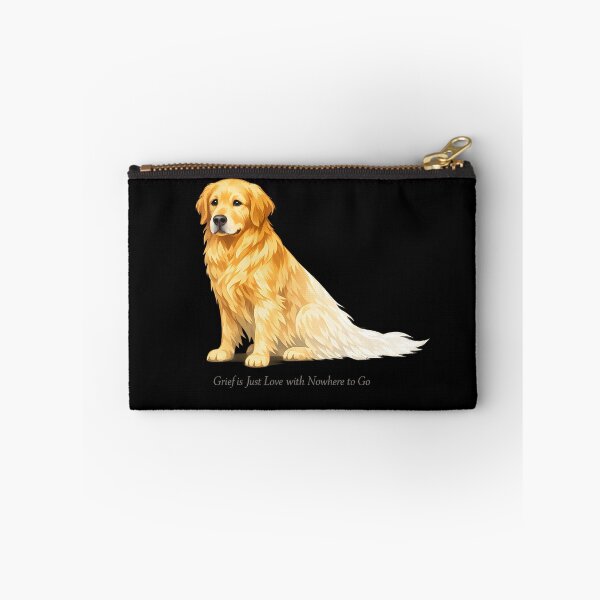 Item preview, Grief Is Just Love With Nowhere to Go – Golden Retriever Memorial Art, Pet Loss Sympathy Gift designed and sold by Sahil Randhawa.