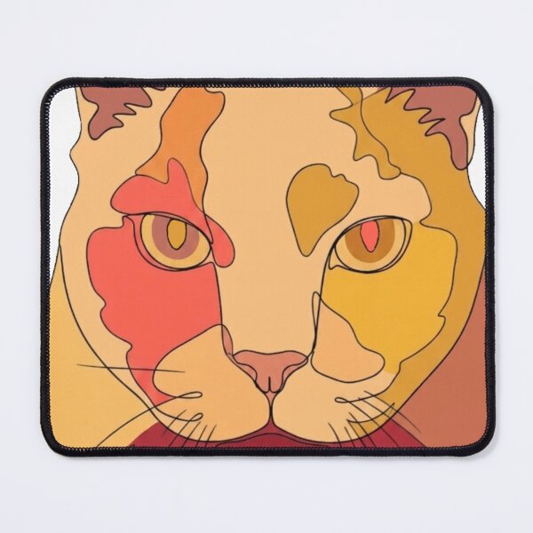 Item preview, Warm Autumn Cat One Line Art designed and sold by Komatoya.