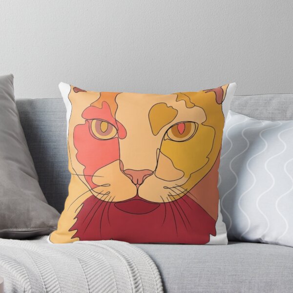 Item preview, Warm Autumn Cat One Line Art designed and sold by Komatoya.