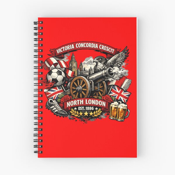 Item preview, North London Football Fan Graphic | Vintage Supporter Cannon Design Shirt designed and sold by GarnerSupplyCo.