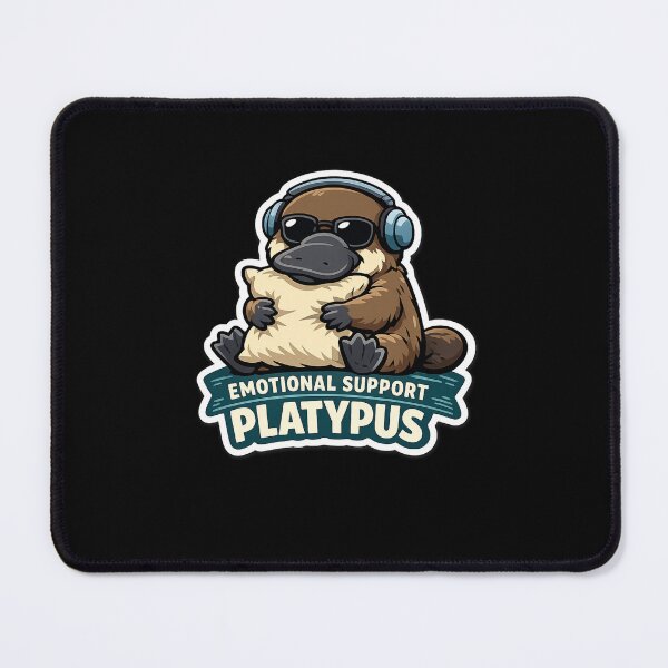 Item preview, Emotional Support Platypus Funny Australian Animal Sticker designed and sold by Heart&HustleCo.
