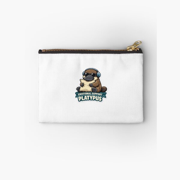 Item preview, Emotional Support Platypus Funny Australian Animal Sticker designed and sold by Heart&HustleCo.