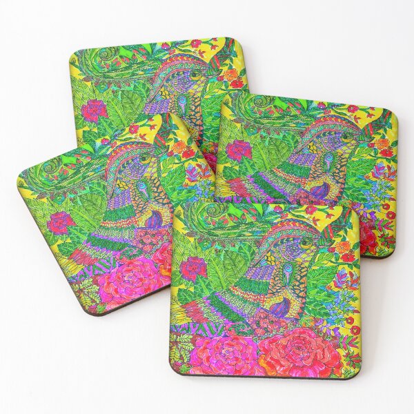Item preview, Garden Songbird – Hand Drawn Floral Fantasy Art designed and sold by Selena.m.studio.